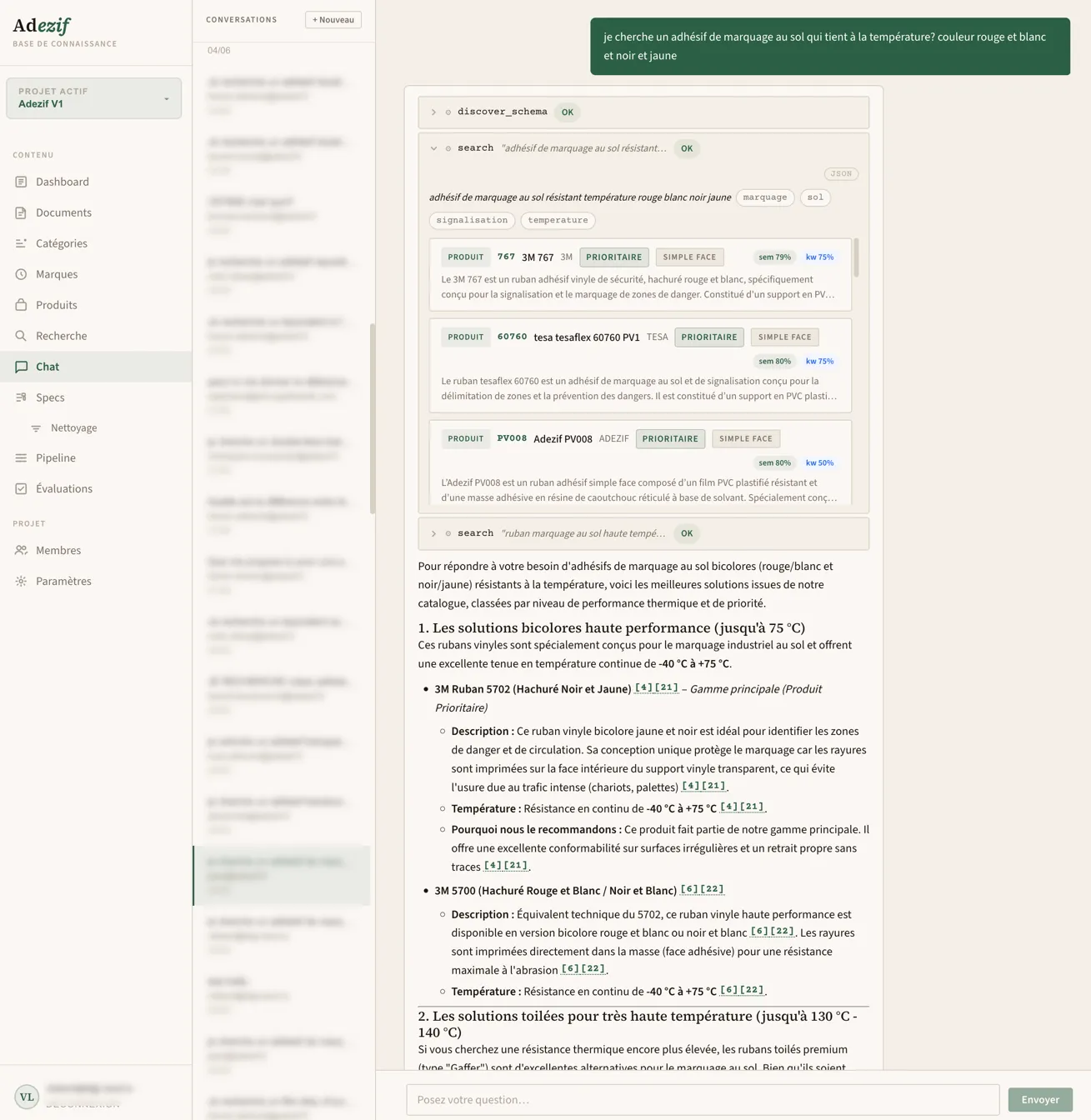 Agent de recherche IA conversationnel