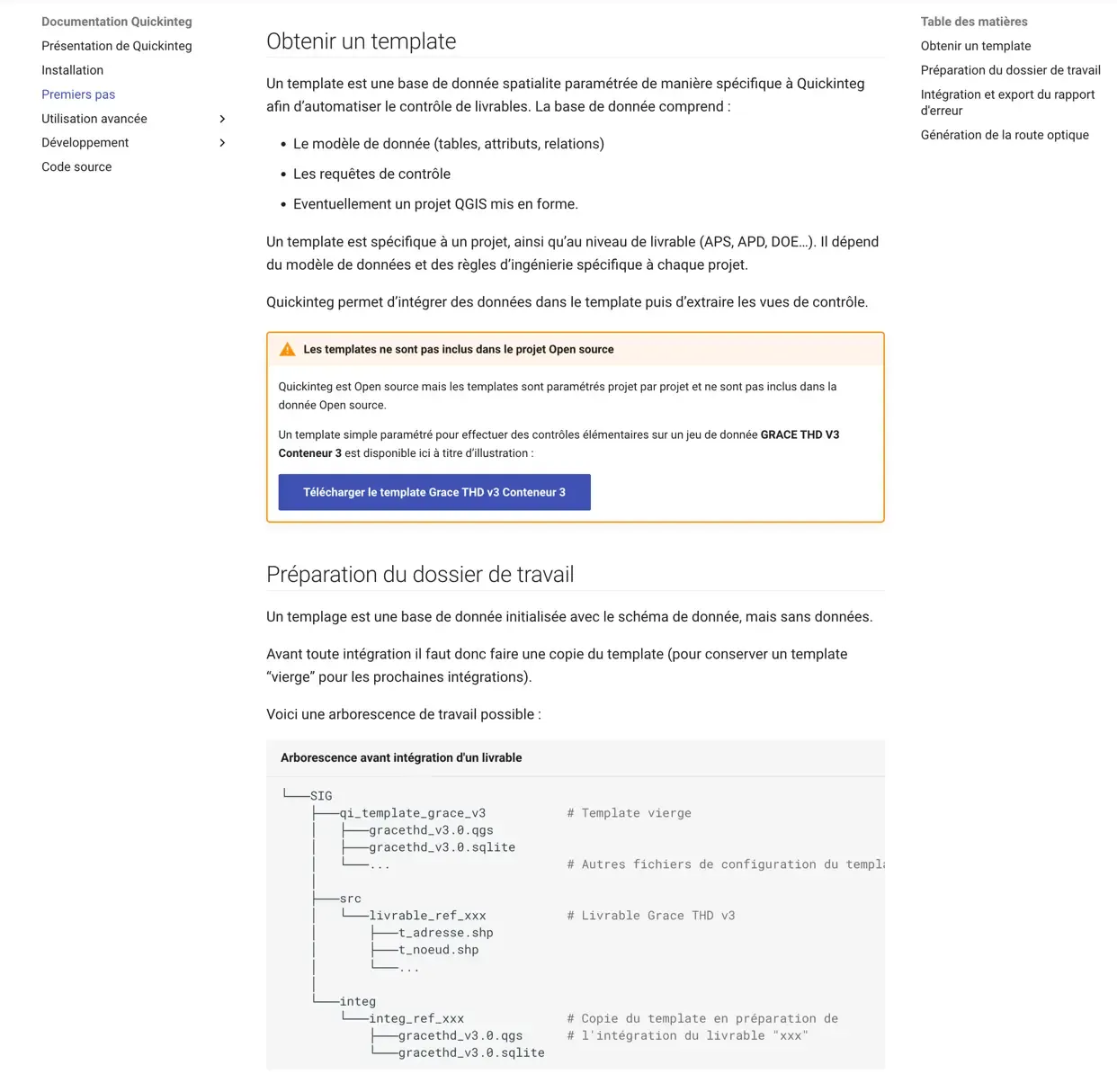Documentation Quickinteg